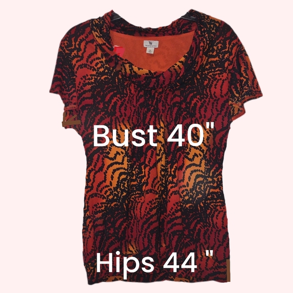 Worthington Top Vibrant Red/Rust/Amber - Picture 6 of 15